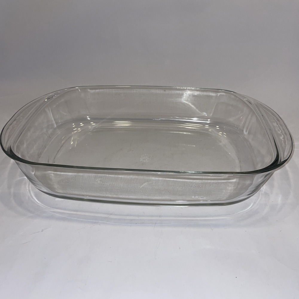 duralex glass cassarole dish made in france 14" x  9.5" x  2.5"